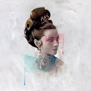 Audrey Hepburn-afdruk, Audrey Hepburn-kunst, Audrey Hepburn-schilderij, portret van Audrey Hepburn, pop-artprint, fanart, Audrey Hepburn-muurkunst