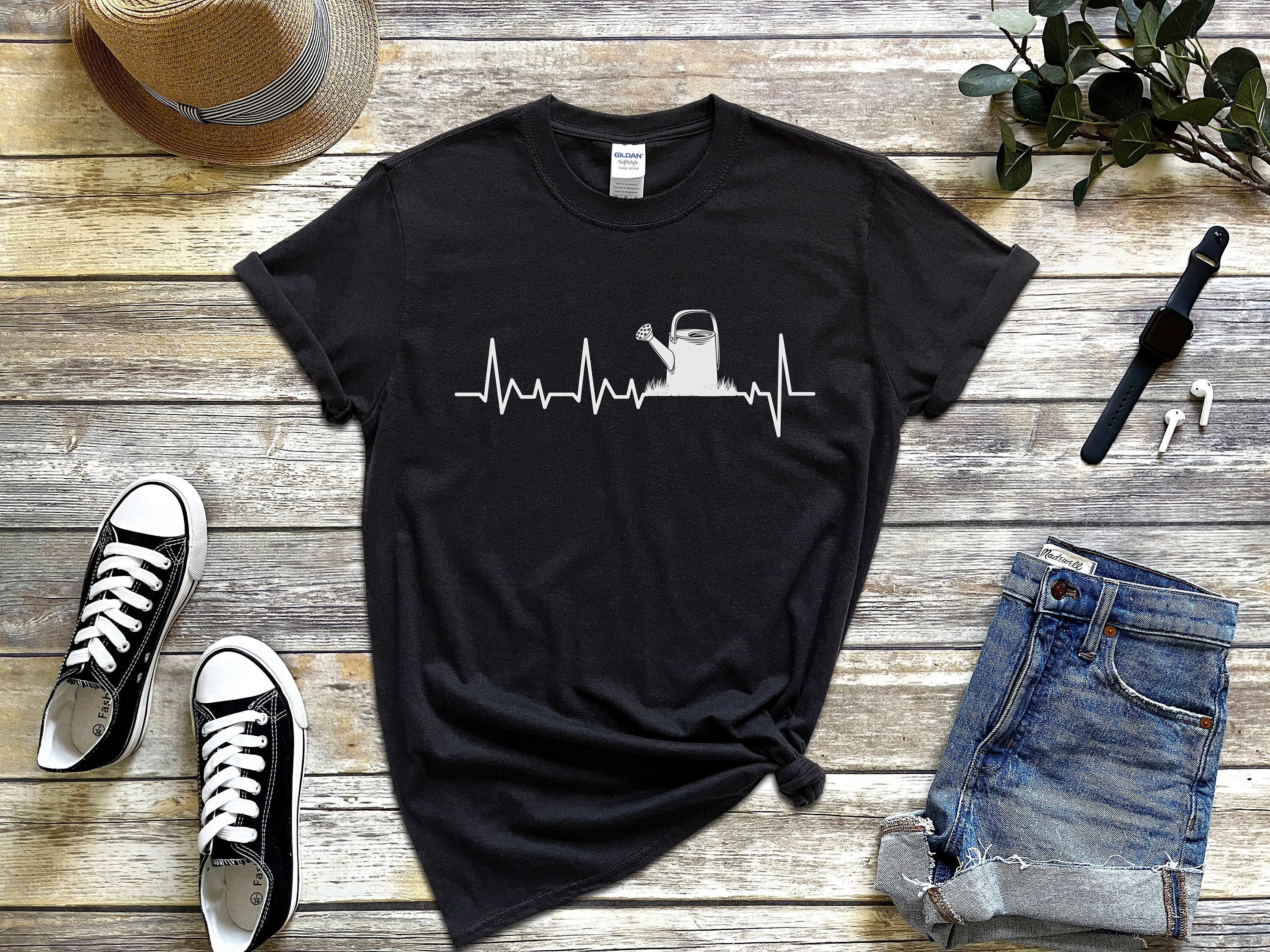 River Plate T-Shirt Heartbeat Football Soccer Fans Gift River Plate T-Shirt Heartbeat Football Soccer Fans Gift