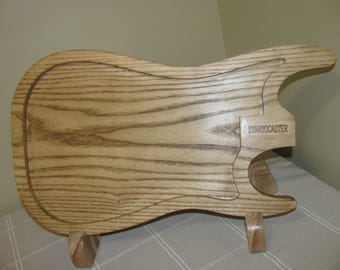 Fender Stratocaster style guitar serving tray / charcuterie board