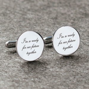 Unique cufflinks Wedding gift for him Engraved cuff links Gift for groom Custom cuff links Personalized jewelry Gift for men Anniversary