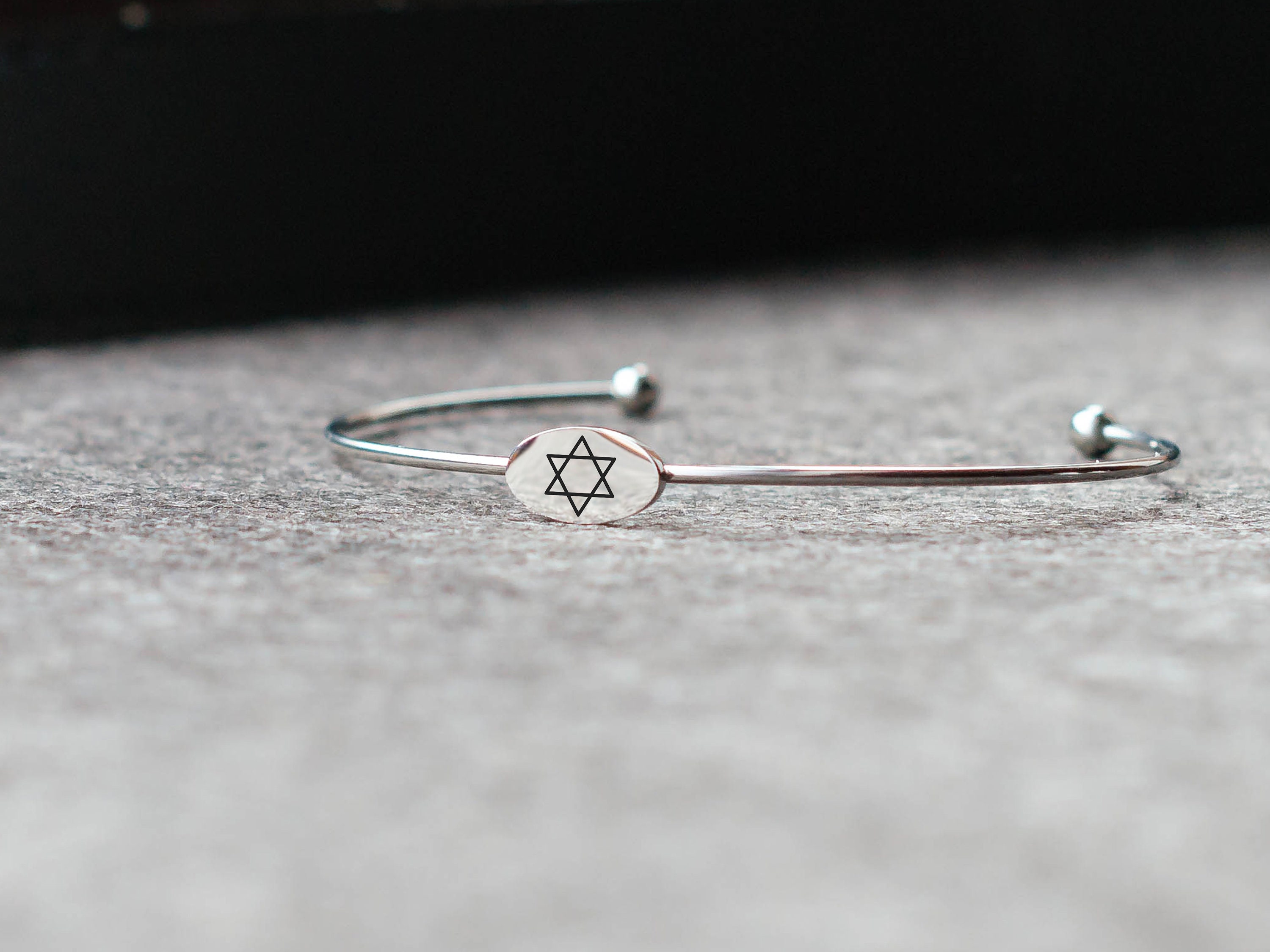 Star of David Bracelet Magen David Jewelry Custom Bracelet Etsy