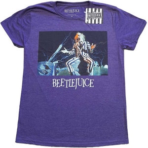 Beetle Juice Purple T-Shirt Fully Licensed