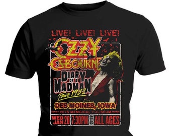 Ozzy Osbourne Diary Of A Madman Tour Shirt Authentic