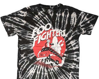 Foo Fighters Speeding Bus Tie Dye T-Shirt Fully Licensed