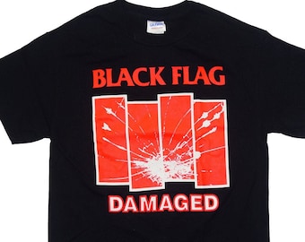 Black Flag Damaged Shirt Fully Licensed Punk Rock