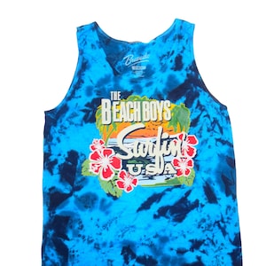 Beach Boys Surfing USA Tie Dye Tank Top
