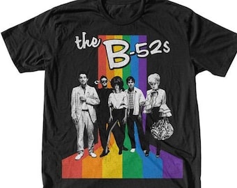 The B 52's Rainbow T-Shirt Fully Licensed