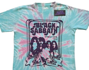 Black Sabbath Tie Dye Shirt Fully Licensed