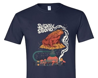 Slightly Stupid Smoking Toad Leaf T-Shirt