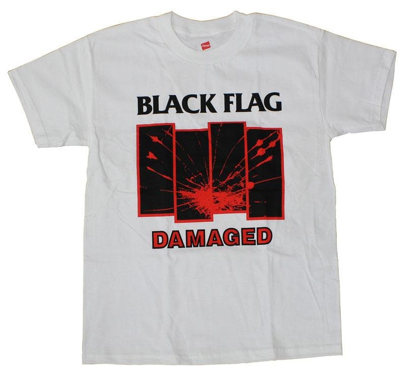 Vintage Black Tee Shirts Black Flag Band Hoodie Black Flag Damaged