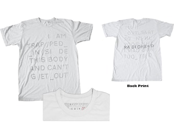 Radiohead Trapped New T-Shirt Fully Licensed 100% Organic Cotton