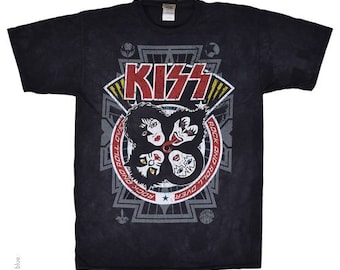 KISS Rock and Roll Over Tie-Dye T-Shirt Licensed Merchandise