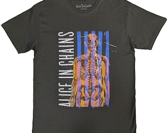 Alice in Chains Skeletal Stone Wash Shirt Authentic