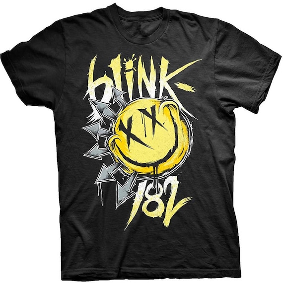 Blink 182 Six Arrow Big Smiley T-shirt Fully Licensed