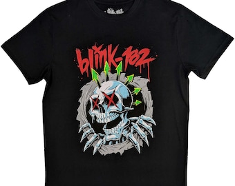Blink 182 Six Arrow Skull T-Shirt Fully Licensed