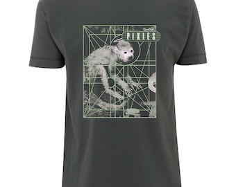 Pixies Monkey Grid T-Shirt Fully Licensed