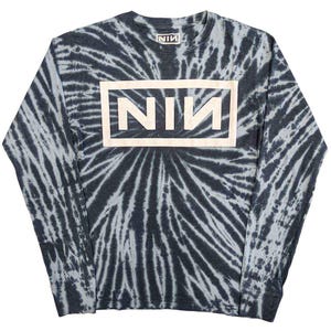Nine Inch Nail Tie Dye Long Sleeve T-Shirt Fully Licensed