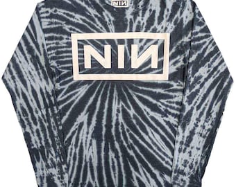 Nine Inch Nail Tie Dye Long Sleeve T-Shirt Fully Licensed