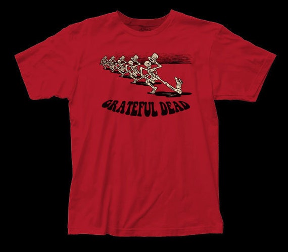 Grateful Dead Red Skeleton Parade Skull 