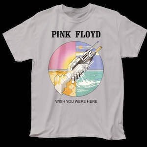 Pink Floyd Wish You Were Here Grey T-Shirt Fully Licensed
