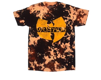 Wu-Tang Bleached T-Shirt Licensed One Of A Kind Shirt