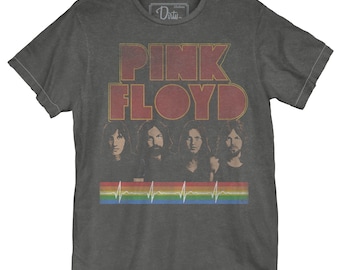 Pink Floyd 1973 Dark Side Of The Moon Vintage Style T-Shirt Distressed Fully Licensed