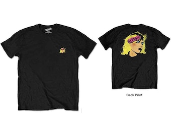 Blondie Unisex Retail Pack T-Shirt Punk Logo Black Back Print