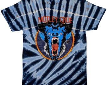 Motley Crue Tie Dye T-Shirt Screaming Animal Fully Licensed