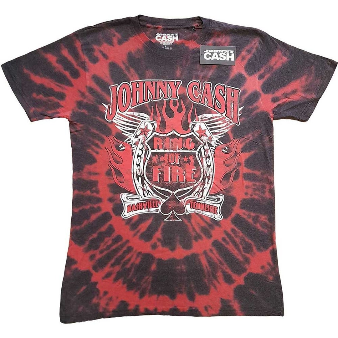 johnny cash tie dye shirt
