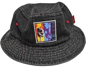 Guns And Roses Denim Bucket Hat Fully Licensed