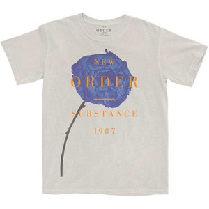 New Order Substance Mineral Wash Shirt Fully Licensed