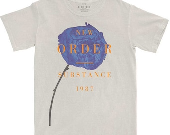 New Order Substance Mineral Wash Shirt Fully Licensed