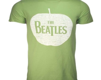 The Beatles T Shirt Classic Drop T Band Logo Nue offiziell Damen Skinny Fit