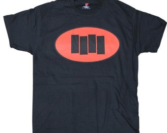 Black Flag Oval Bars Shirt Fully Licensed Punk Rock