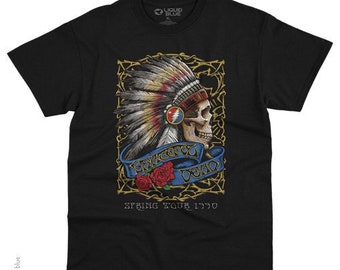 GRATEFUL DEAD Spring Tour '90 Black T-Shirt Licensed Merchandise