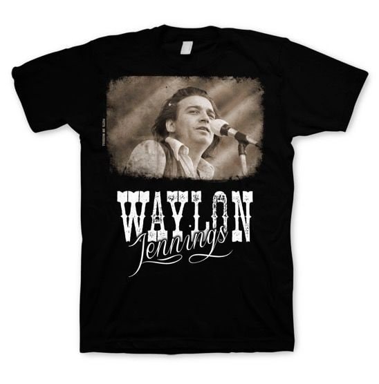 Discover Waylon Jennings Outlaw T-Shirt Fully Licensed