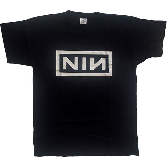 Vintage Nine Inch Nails NIN Reflective Box Logo T-Shirt