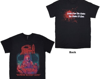 Death Unisex T-Shirt Scream Bloody Gore Back Print
