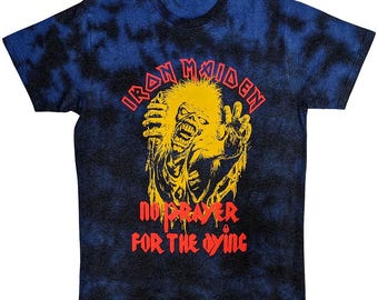 Iron Maiden No Prayer For The Dying Tie Dye Fully Licensed