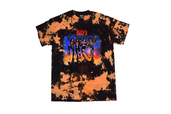 KISS Bleached Destroyer T-shirt Fully 