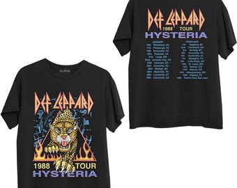 Def Leppard Hysteria 1988 Tour T-Shirt