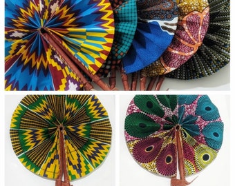 Hand-held fan kente