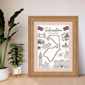 Stampa digitale del Gran Premio di Formula 1 di Silverstone