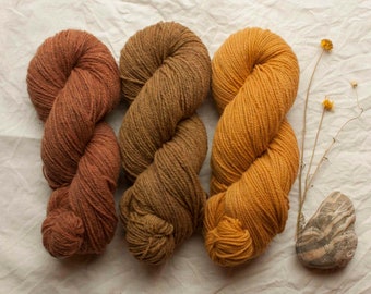 Rustic Merino naturally dyed yarn