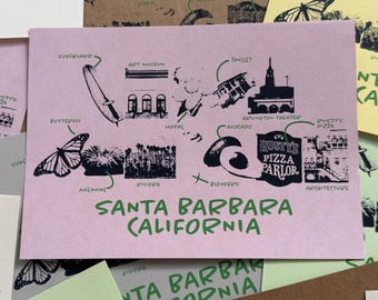 Serigrafía de Santa Bárbara, California