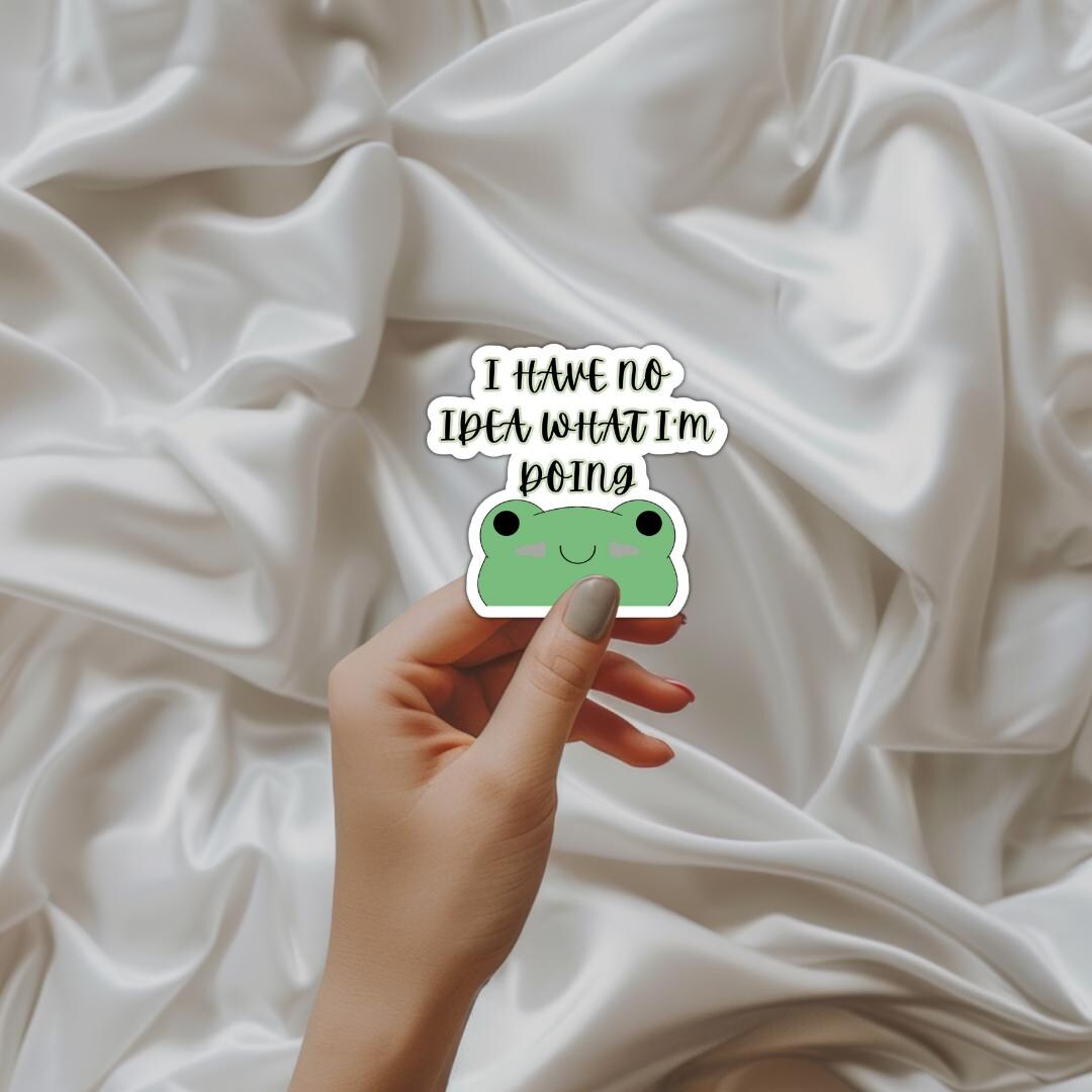 Crisis Frog | Cute Sticker | Laptop Decal | Notebook Decal | Gift Idea ...