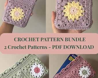 Oh Sweet Daisy Bundle: Book Sleeve Crochet Pattern and Kindle Case Crochet Pattern