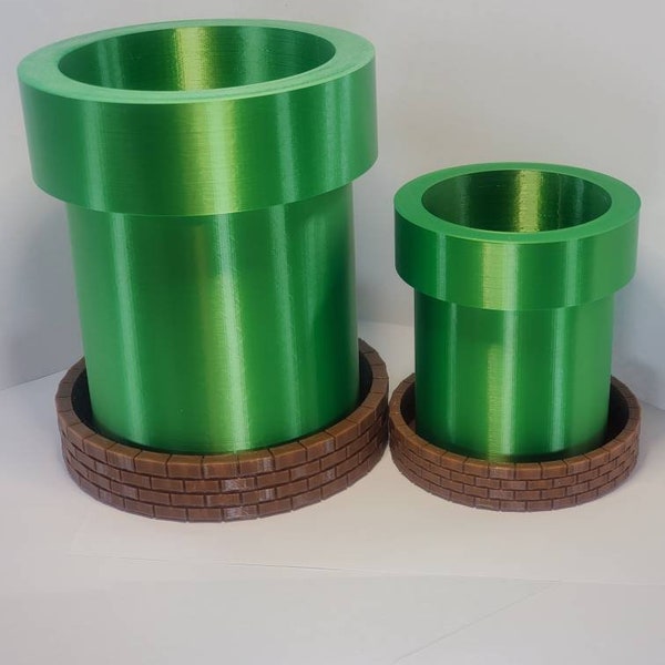 Mario pipe planter large and regular sizes