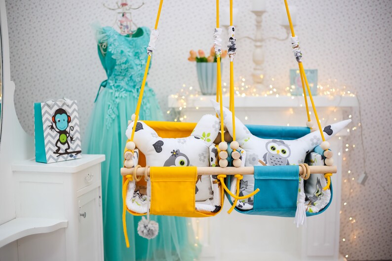 Twin Babies Fabric Swing. Double Indooroutdoor Babytoddler Etsy