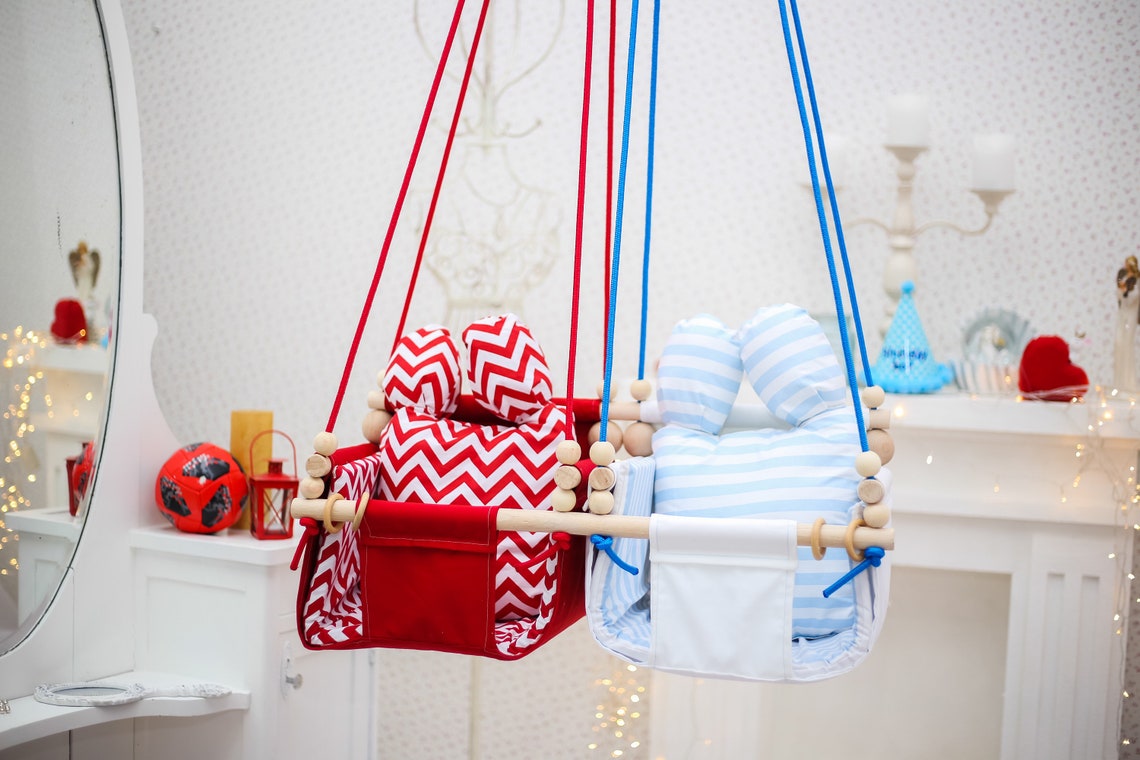 Twin Babies Fabric Swing. Double Indooroutdoor Babytoddler Etsy